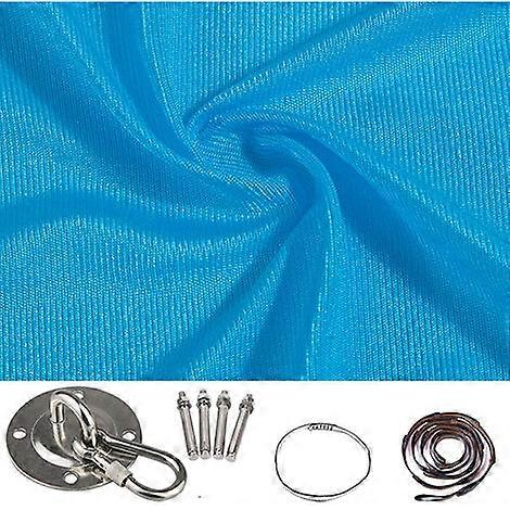 Kids Hammock Swing, Elastic Hammock Indoor 280*150cm Sky Blue