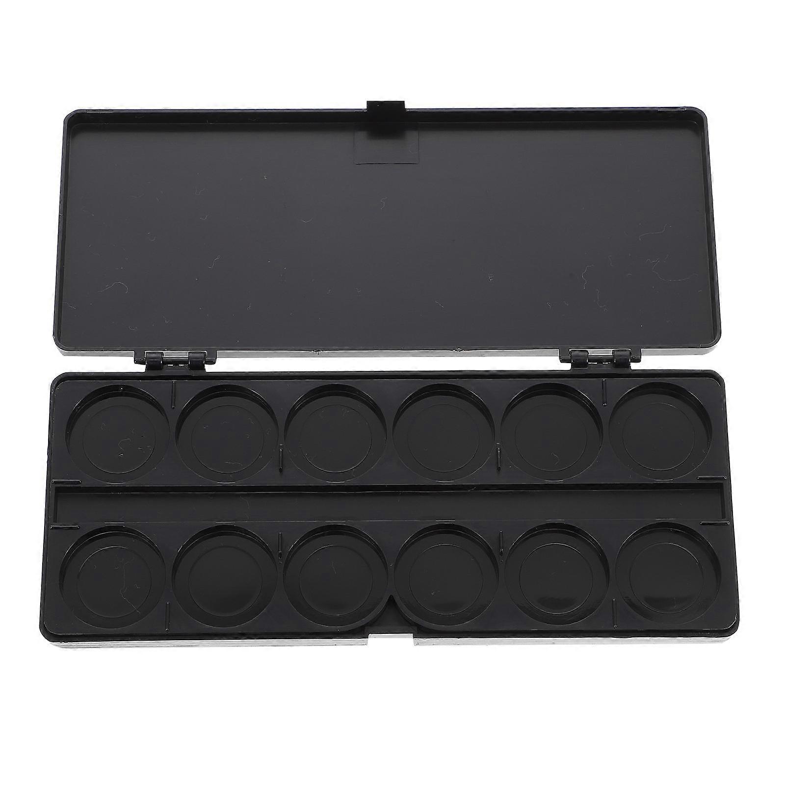 Paint Storage Box Watercolor Mixing Palette Rectangular Shape 19 X 8.5 X 2cm Plastic Artists 1Pack