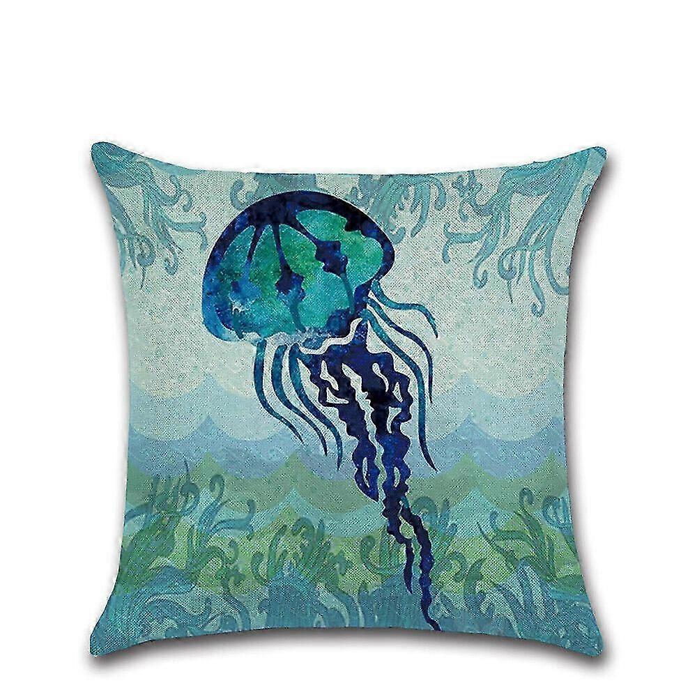 コットンリネンクッションカバー枕カバーソファホームデコレーション用水中世界のデザインにインスパイアされた1785jpjcjh