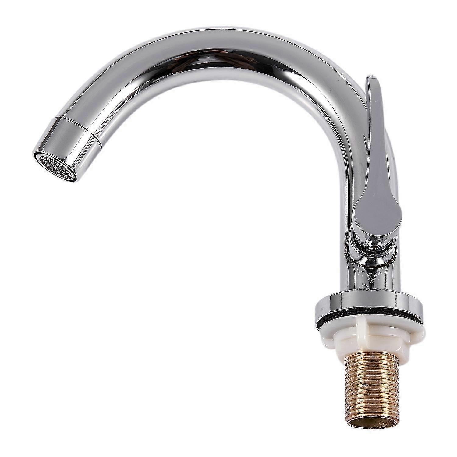 Robinet de lavabo de cuisine simple monté sur le pont froid en acier inoxydable robinet de lavabo mitigeur robinet simple Han