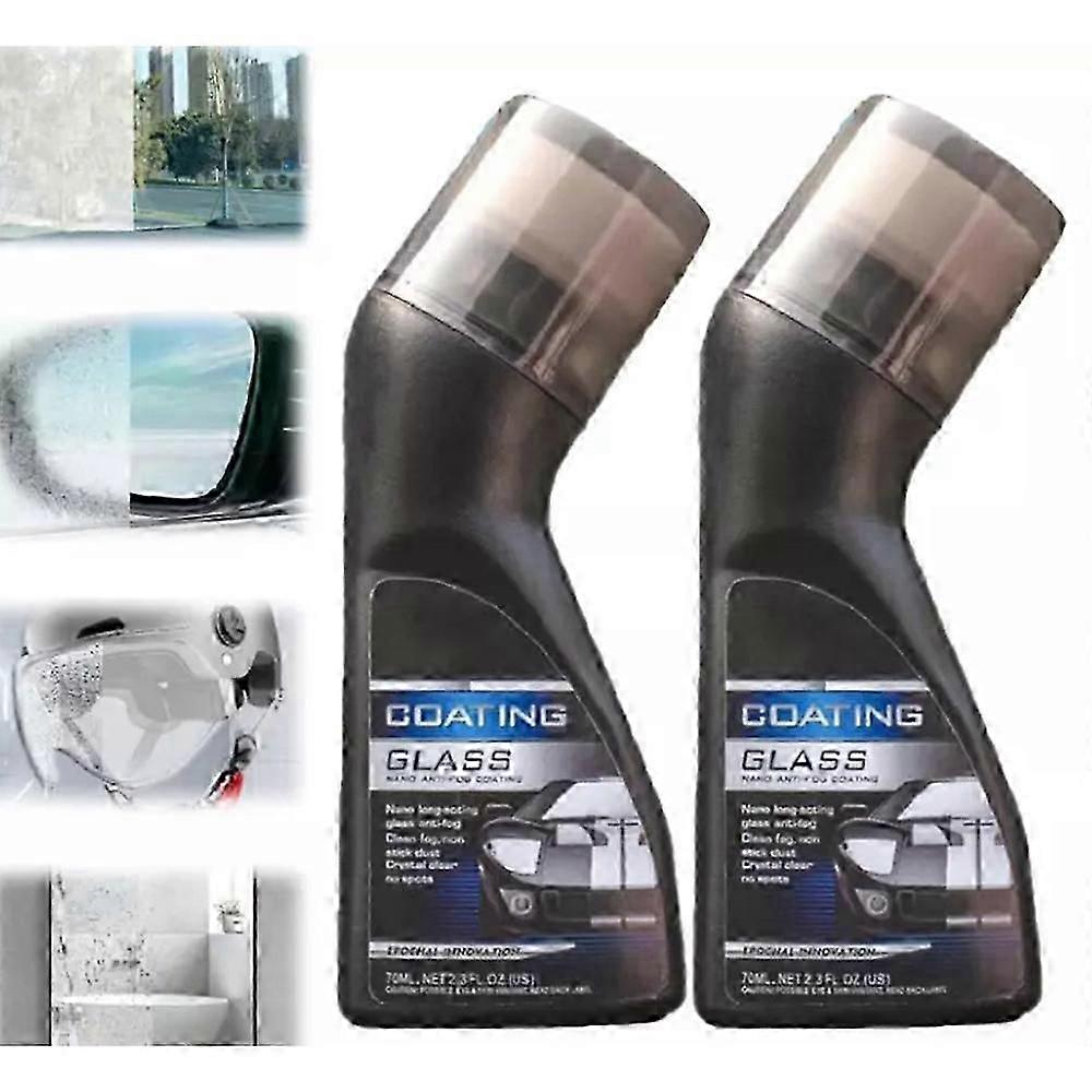 2pcs Car Window Defogger Agent 30ml Auto Windshield Waterproof Defogging Agent Highly Efficient Car Care Tool For RV Small Car Sedan