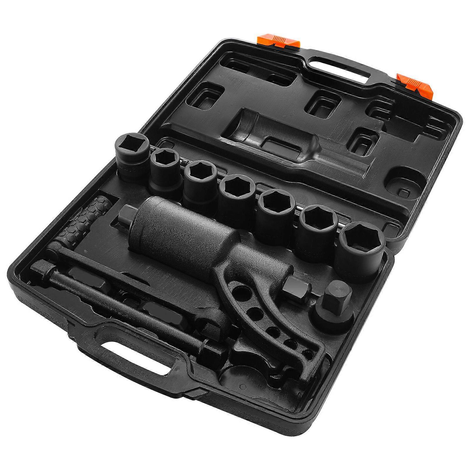 Torque Multiplier, 1 Inch, 1:64 6,800N.m Lug Nut Remover, Includes 8 Sockets (24-38mm) and Storage Case