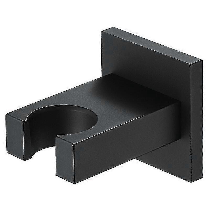 Wall Mount Rectangular Handheld Shower Head Holder in Black Brass