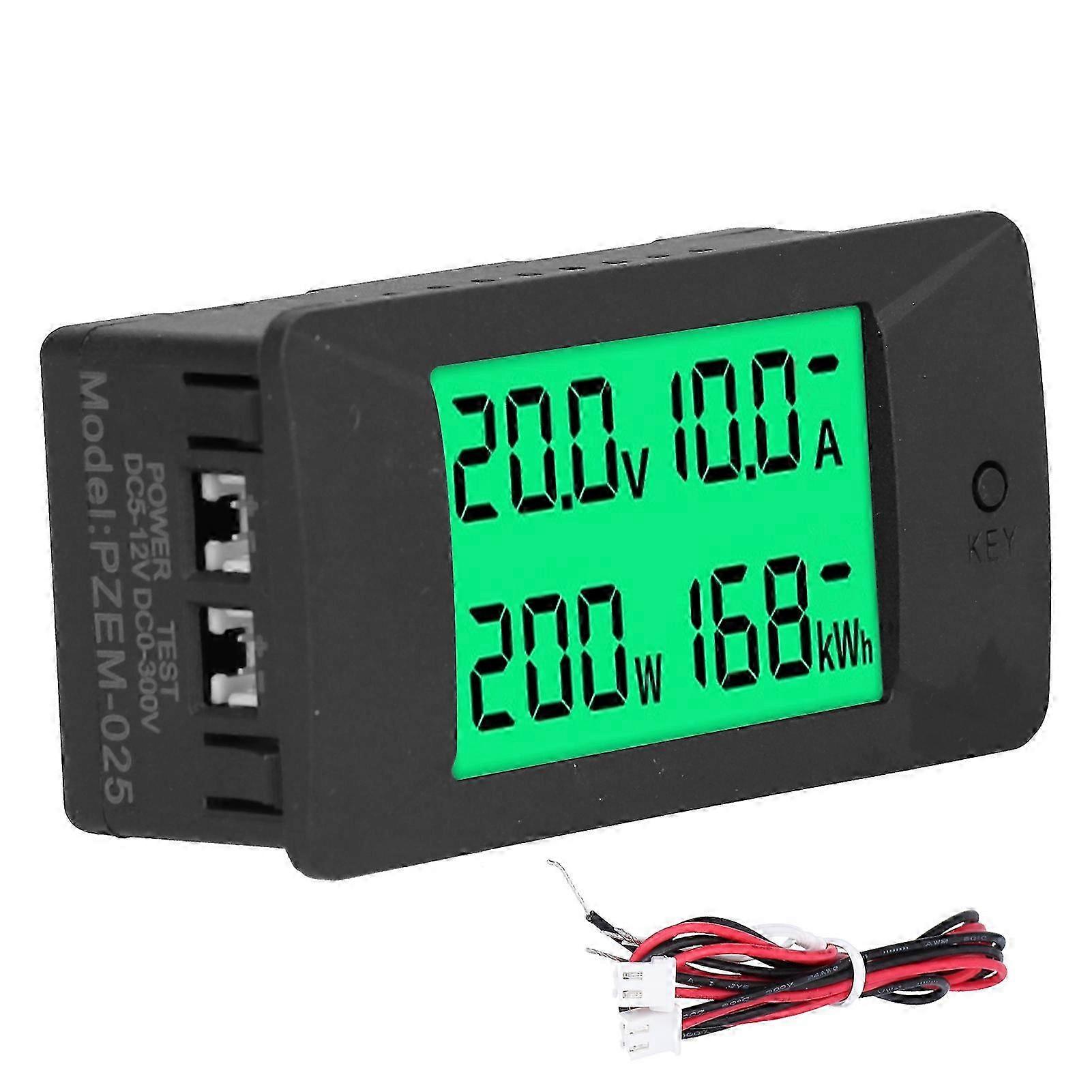 Energy Meter LCD Digital Display Voltage Current Power Consumption Monitor DC 5-12V