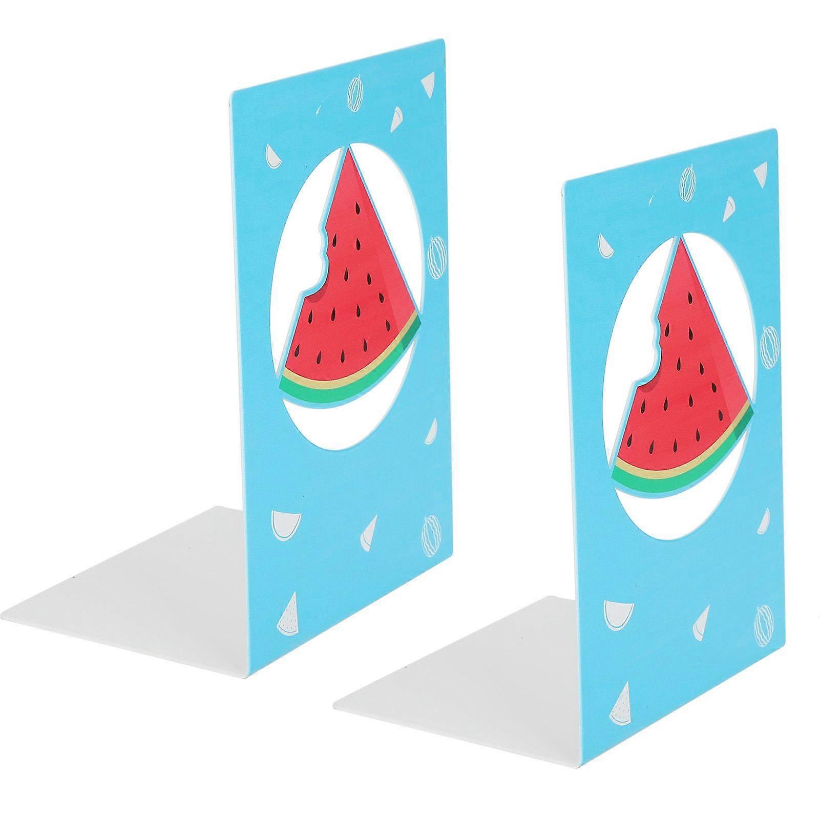 2025 Latest Model  2Pcs Metal Bookend Nonskid Stable Book Stopper Supporting