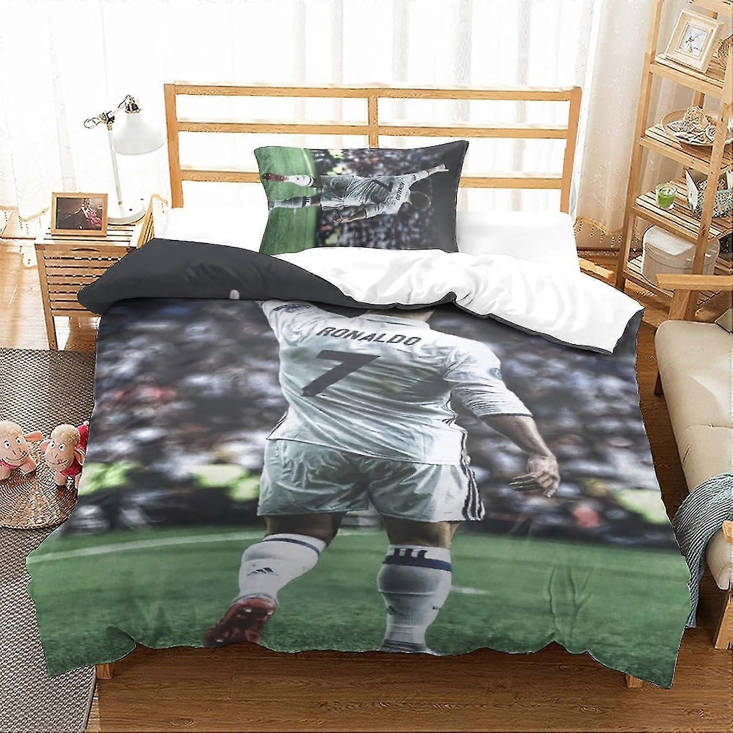 2 Piece Bedding Set with 3D Duvet Cover and Pillowcases, Hypoallergenic Soft Microfiber Quilt Cover, Suitable for a Certain Brand