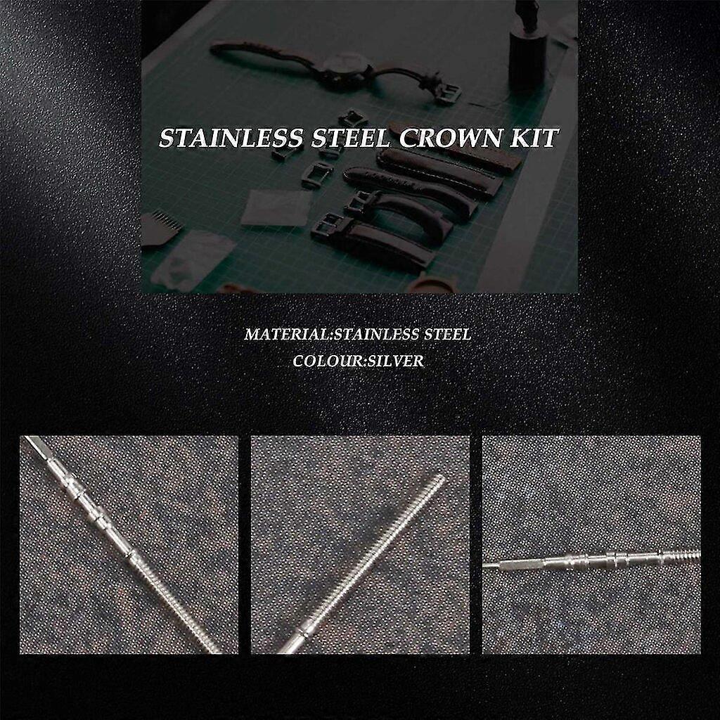 5pcs. Movement watch steel handle crown set parts watch