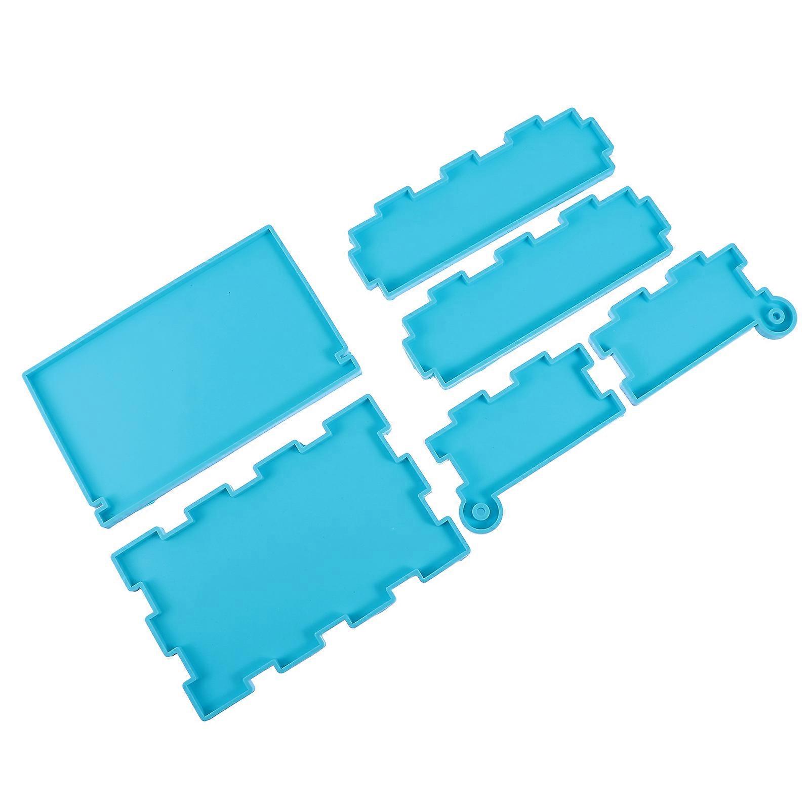 Box Epoxy Resin Mold Silicone Storage Box Mold Diy Crafts Rectangular Blue 20.5X12.5CM 1 Set