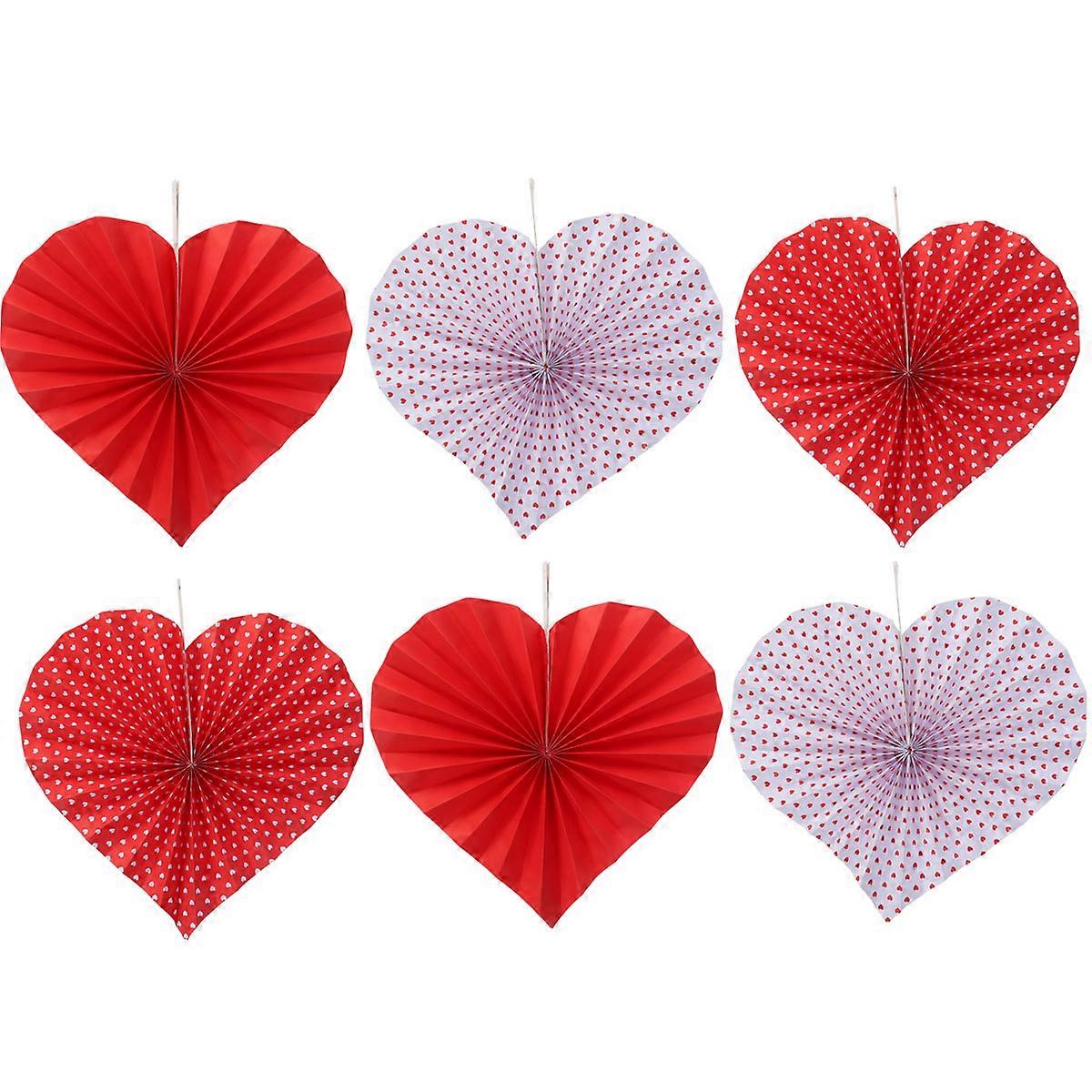 DIY Assembly Heart-Shaped Paper Flowers Romantic Wedding Decor Assorted Colors 30cm 6Pcs
