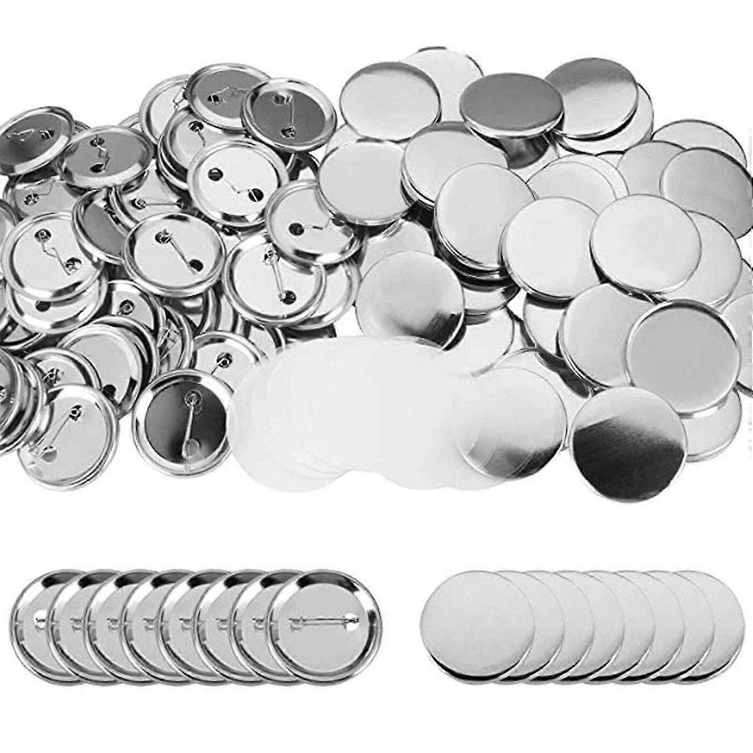 Blank Button Making Supplies Round Badge Button Parts Metal Button Pin Badge Kit for Button Maker Ma