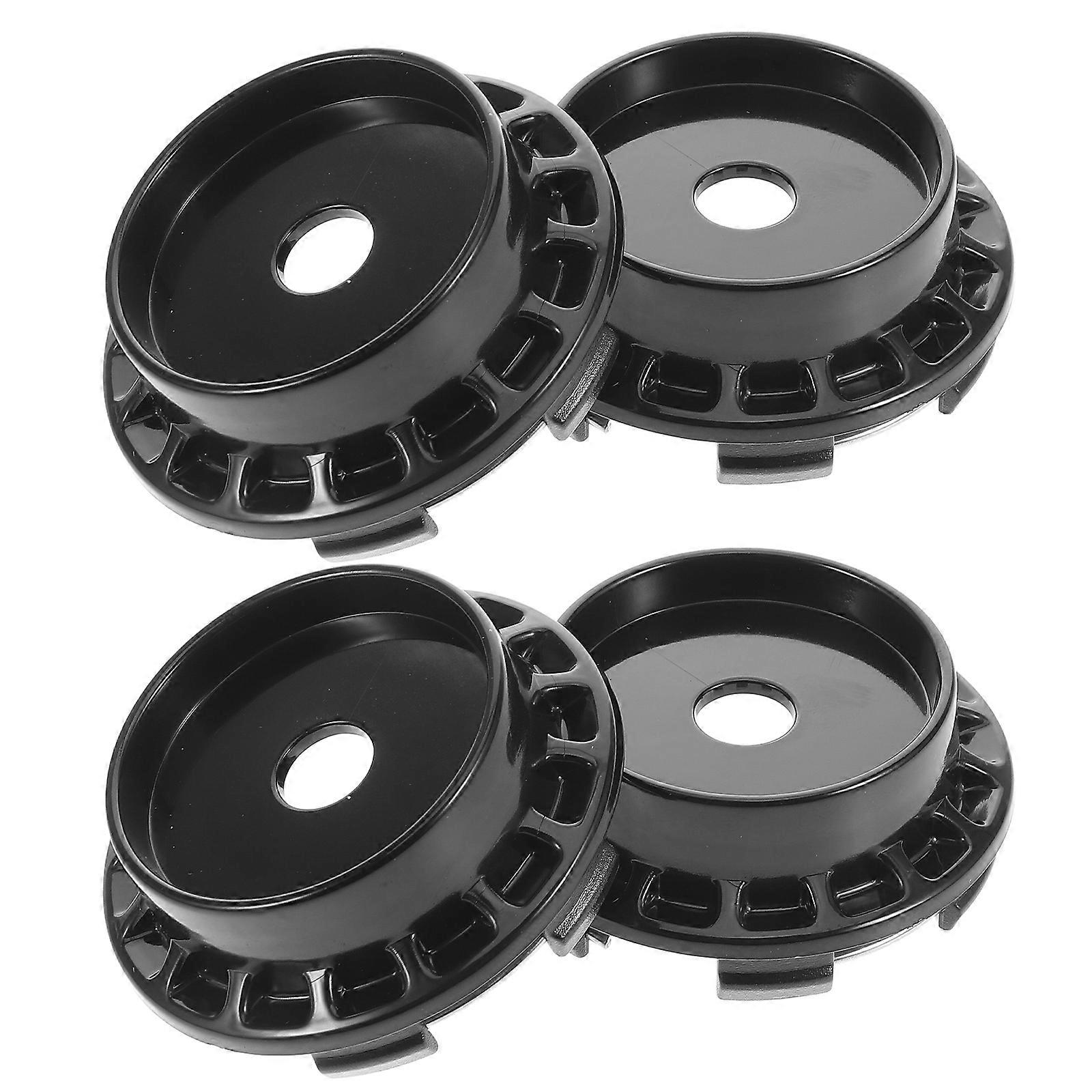 4pcs Blank Car Wheel Center Caps Easy Install Compatible with Various Models Covers for Rims