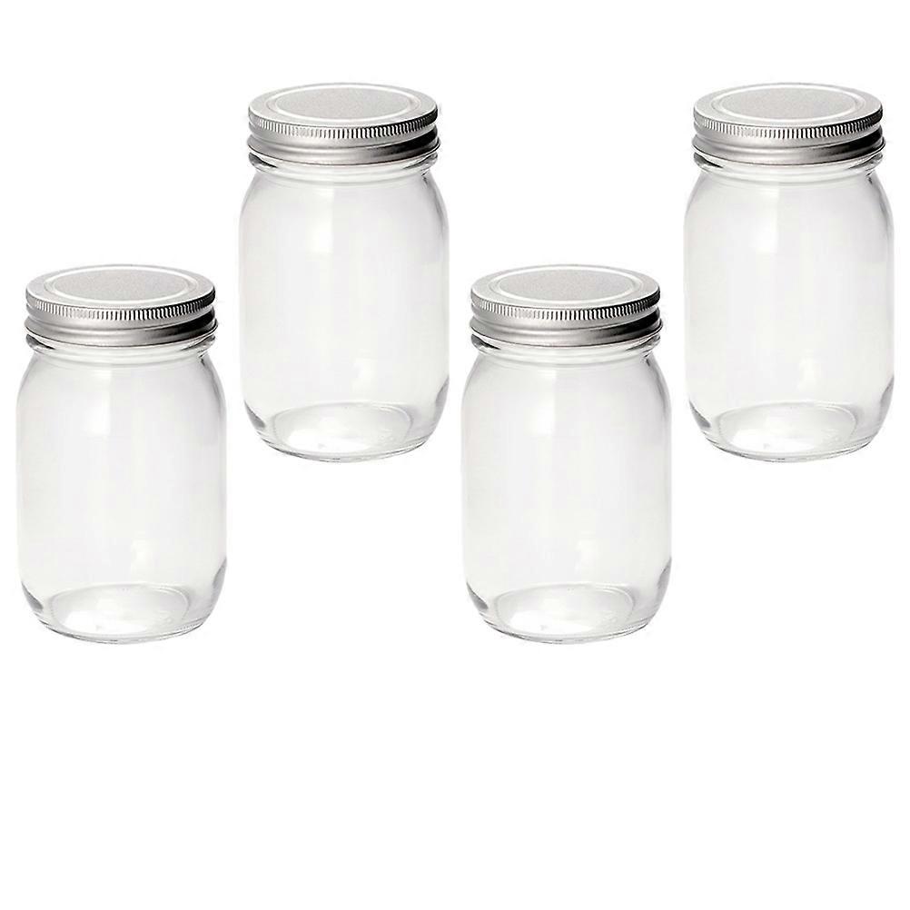 Pantry Containers Glass Jars With Lids For Meal Prep 4Pcs