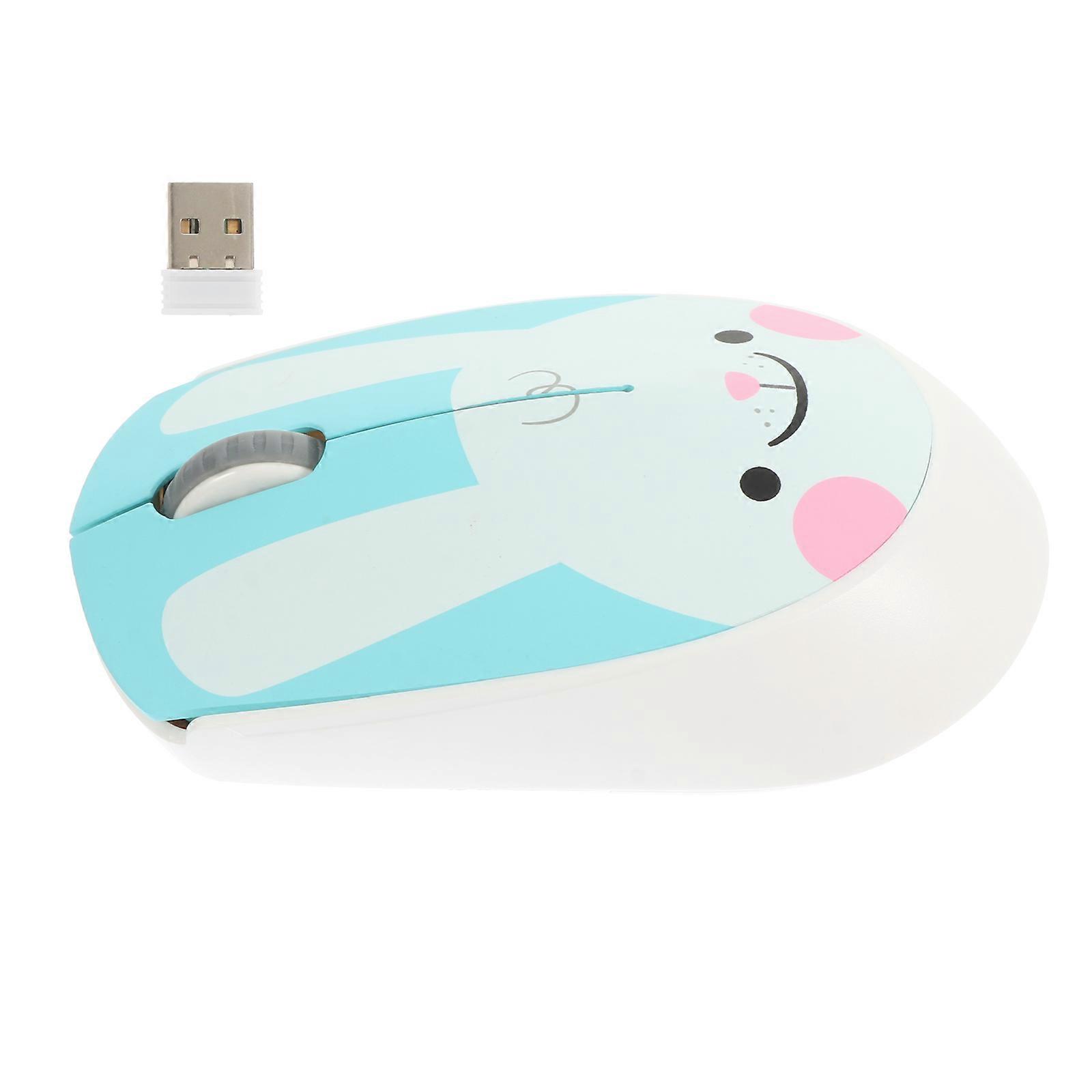 Wireless Mouse Ergonomic Design Stable Control Smooth Operation Home Office Use 1Set