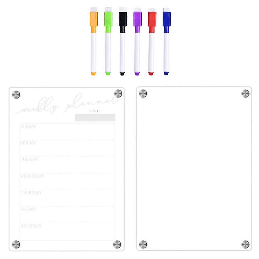Reminder Recording Weekly Planner Whiteboard DIY for Home 1Set