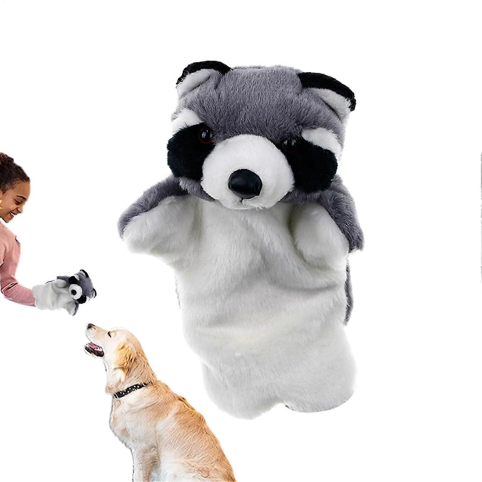 Hand puppets for animals, cat, wrestling toy puppets – interactive, cute biteresistant plush