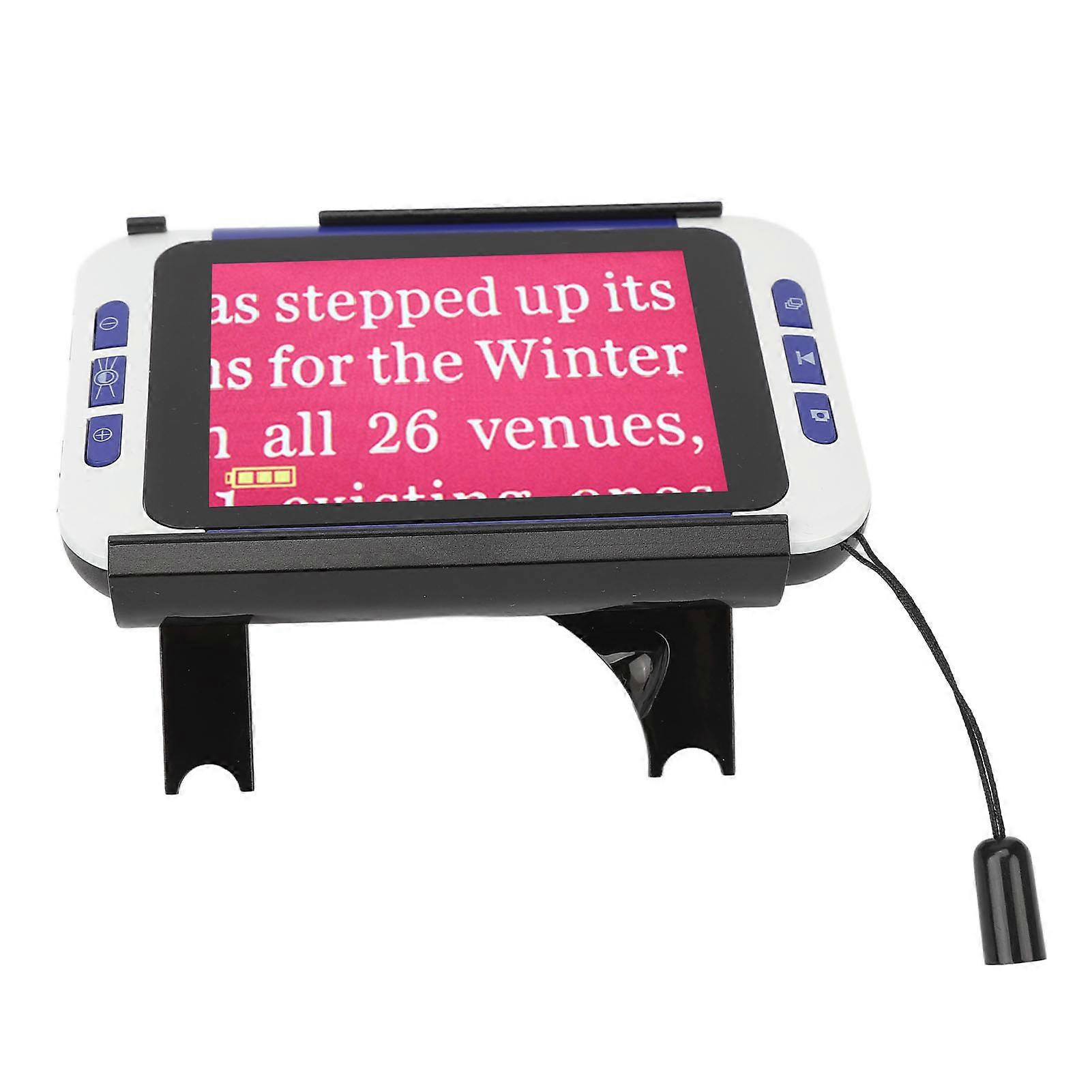 Handheld Video Digital Magnifier 26 Color Modes Electronic Reading Aids for Far Near View 2‑48X 110‑240V US Plug