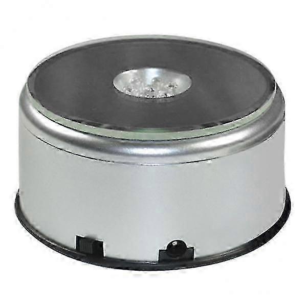 2x7led Round Unique Rotating 3d Colorful Light Base Electric Display Stand XH