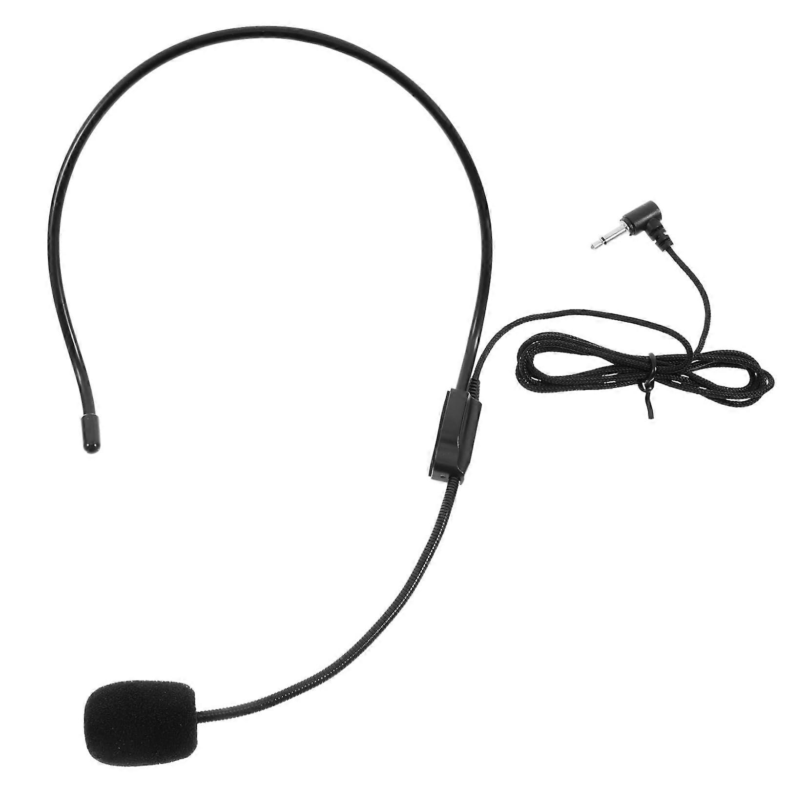 Microphone Headset with Wired Microphone for Teachers and Guides, High-Quality Sound, Compatible with Multiple Devices