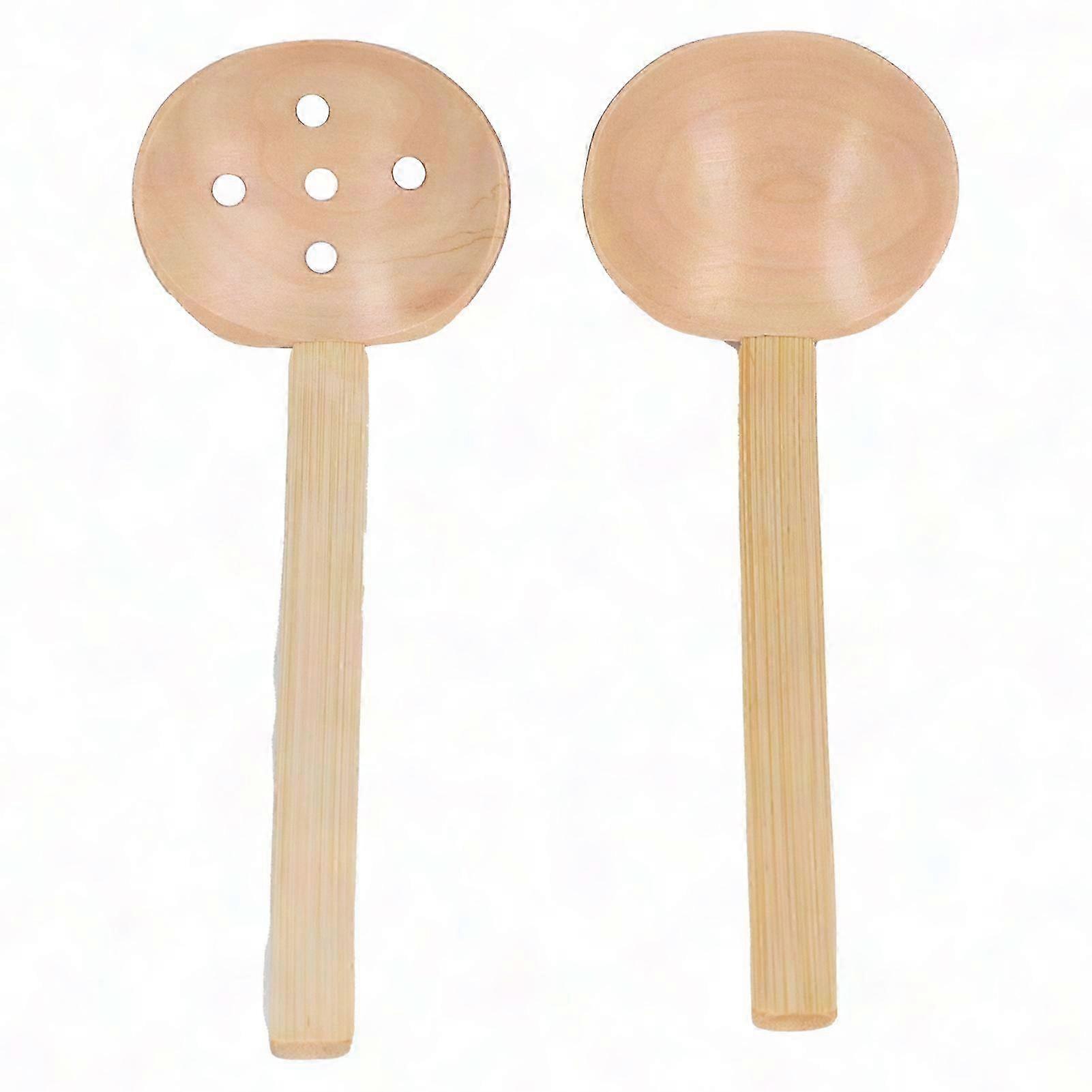 Durable Wooden Spoon - Lightweight Ergonomic Kitchen Tool for Cooking and Baking