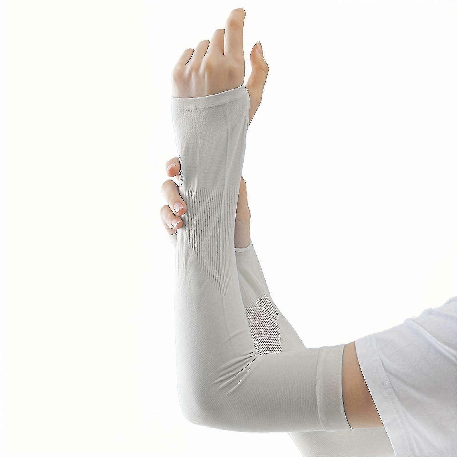 Cool muff arm sleeves for driving with elastic and breathable fabric