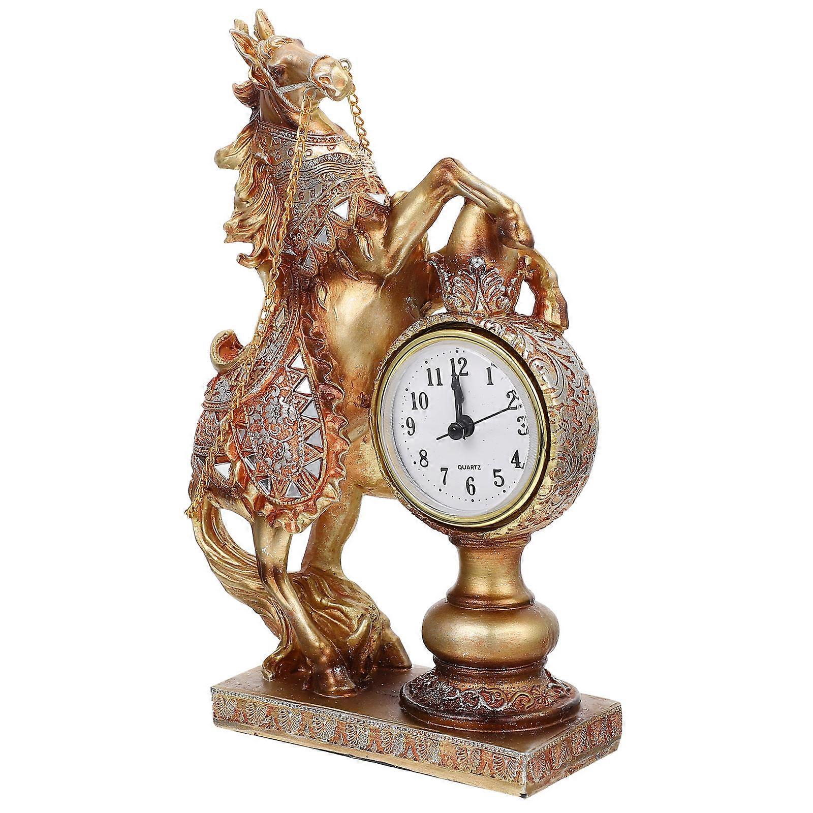 Creative Resin Timepiece Shape Decoration for Desktop Office or Housewarming Gift