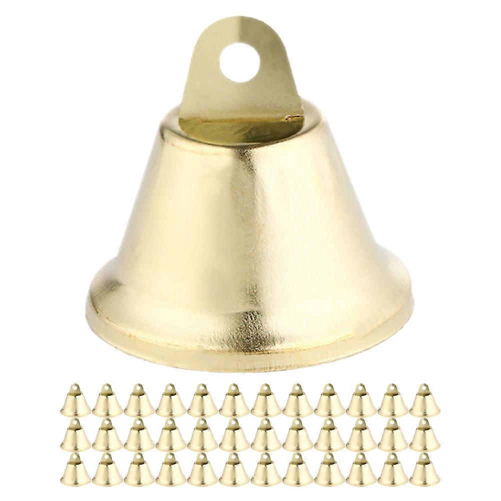 装飾的なベルペンダントミニ装飾的な鐘クリスマスオーナメントゴールデン1.6X1.6CMハンギングオーナメント200個