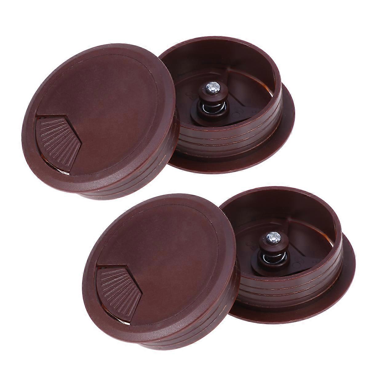Cable Hole Grommet Hole Covering for Home Office Computer Cable 6.00X6.00X2.00CM -free 4Pcs