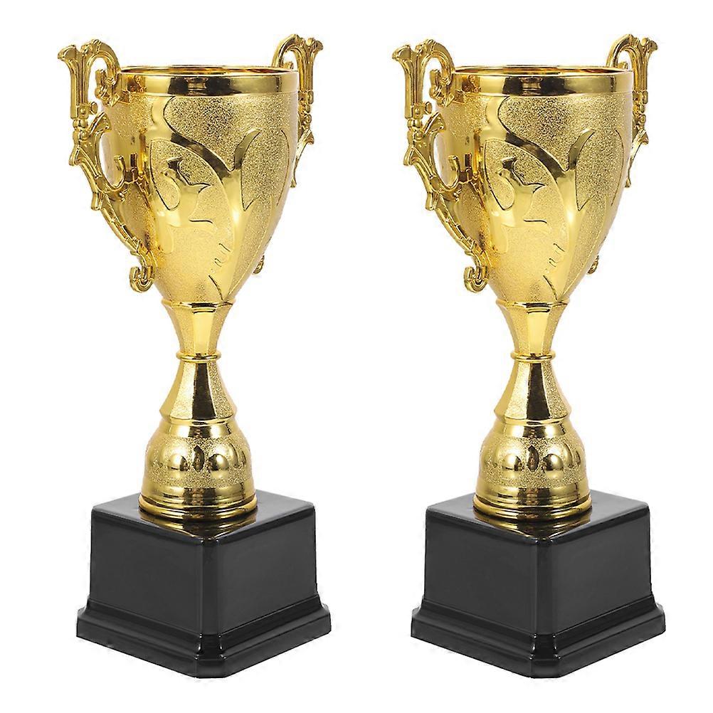 Star Trophy Golden Creative Shape Encouragement For Students 2Pcs