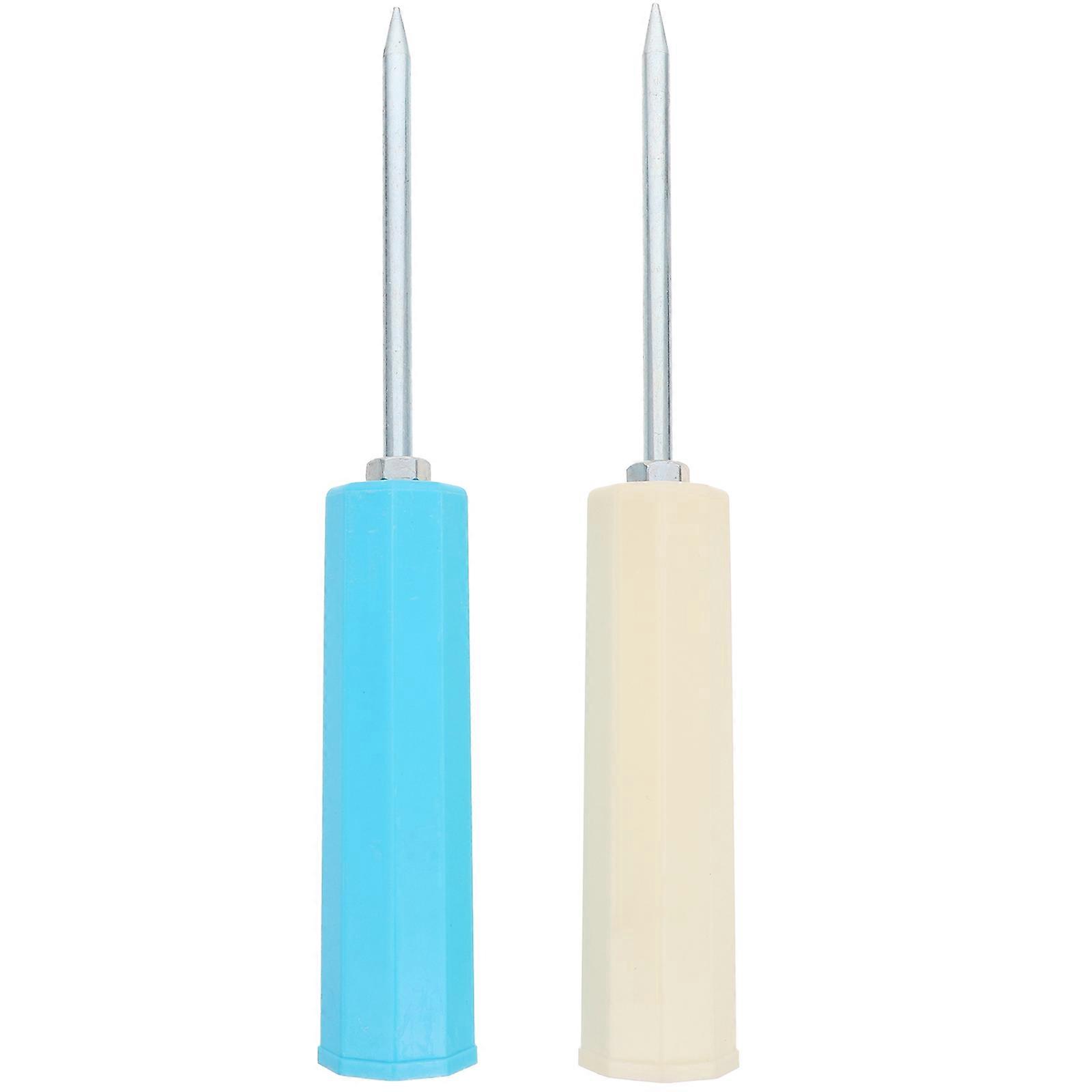 Ground Rod Stand Fishing Pole Rest Cylindrical Shape Easy To Insert Into Mud Sand 2Pcs
