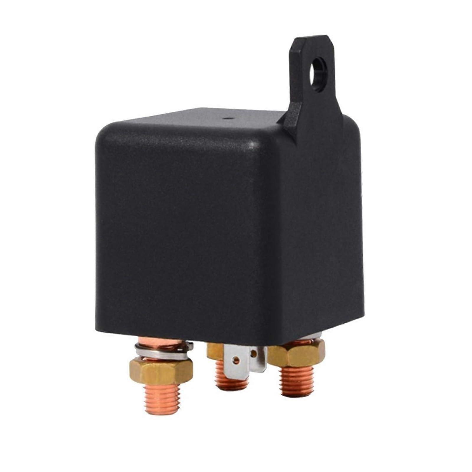12V continuous load relay, 5pin power ON/OFF starter relay, separate charging contactor for trucks, ships, and golf carts.