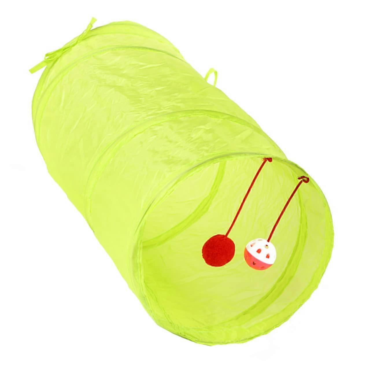 Pet Cat Tunnel Foldable Interactive for Cats Fluorescent Tunnel Toy for Kittens Indoor Pet Promotes Exercise and Movement