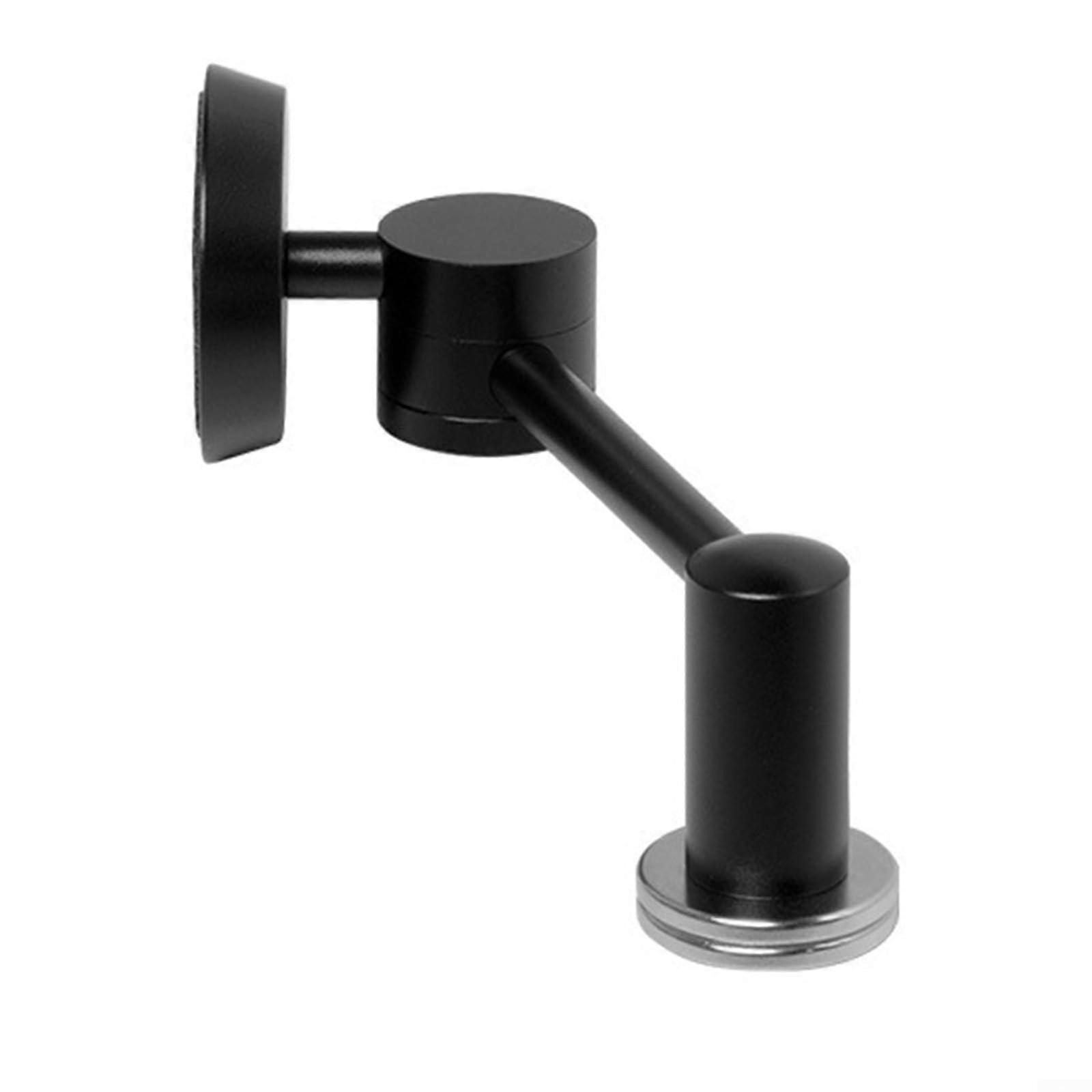 Magnetic Coffee Puck Screen Stand, Aluminum Frame for 58mm, 53mm, 51mm Espresso Filters, Rotatable, Foldable Design Tool (Black)