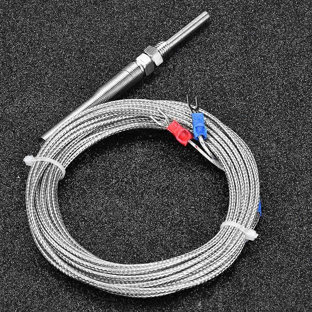 M8 Thread Type K Thermocouple 30mm Probe 0-400°C Sensor 5m Wire