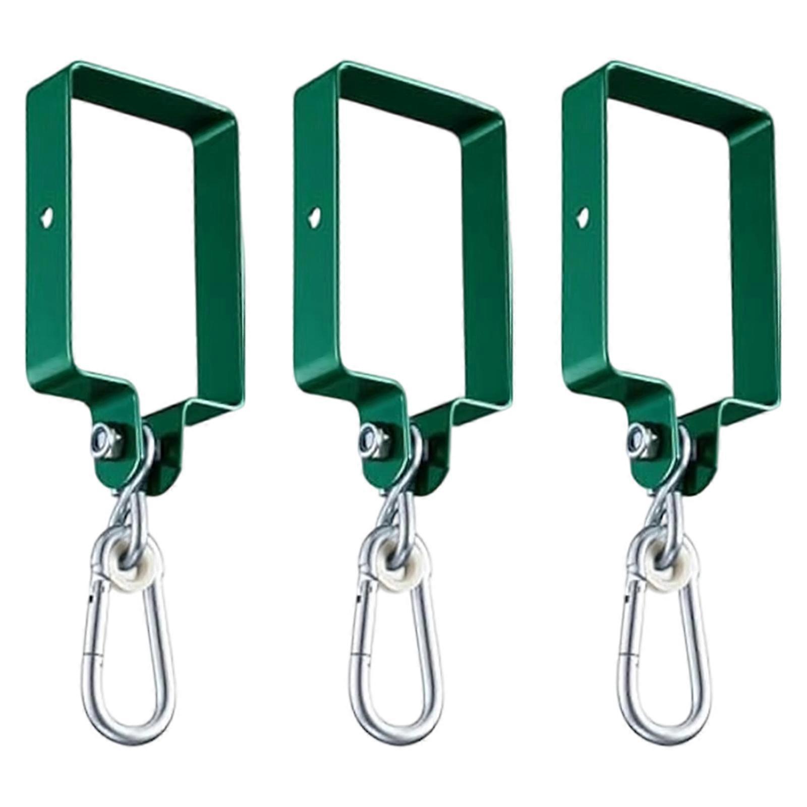 Strong Metal Extension Mounting Brackets Square Swing Clamps With Carabiner Rotating Swivels Accessories Easy to Install Multicolor