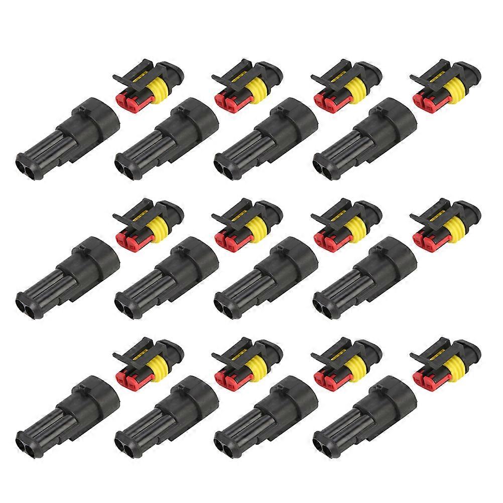 Waterproof and Leakage-Proof Plug Electric Wire Connectors for Motorcycles 15Pairs