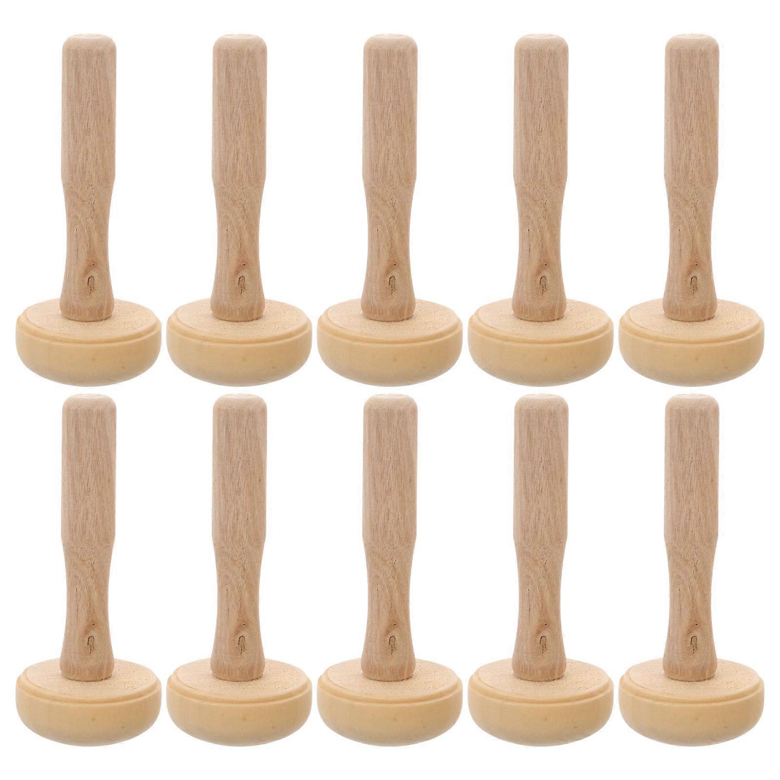 Brayers הדפס רולר דיו מעץ לציור והדפסה רולר דיו 12x5 ס"מ אמנים 10 יחידות