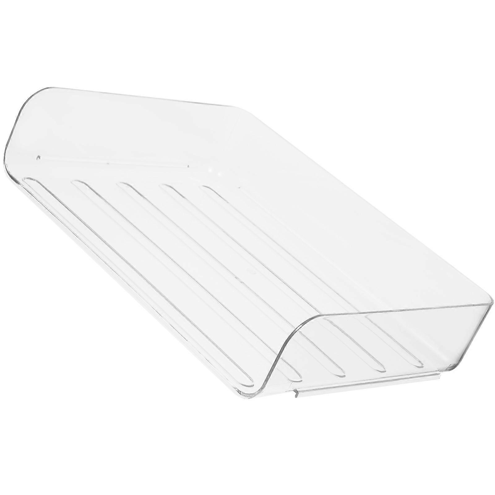 Transparent Stackable Paper Tray File Rack Desktop Organizer for Office Home Document Storage Lightweight Space Saving Design for Letters Files