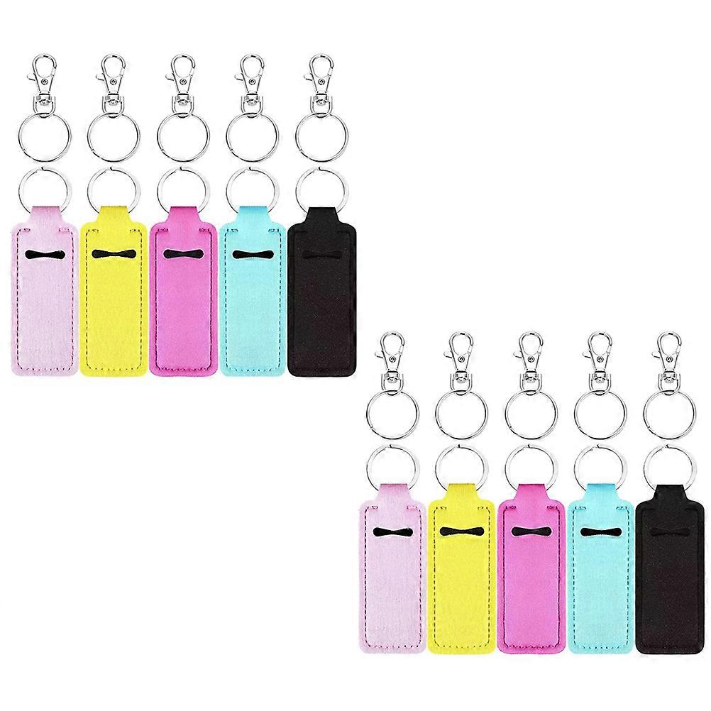 Portable Lipstick & Perfume Holder Keychain – Durable Keyring Cosmetic Case for Lip Balm, Gloss & Fragrance – Multipurpose Travel Accessory for Bags