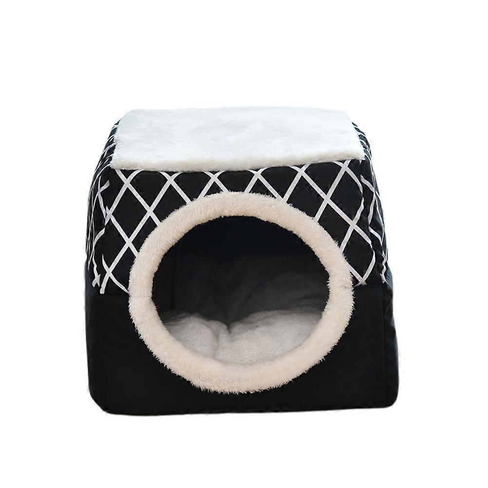 Pet Bed Cat House Bed Sponge Plush Material Anti-Slip Bottom Machine Washable For Cats Dogs Xl 1Pcs