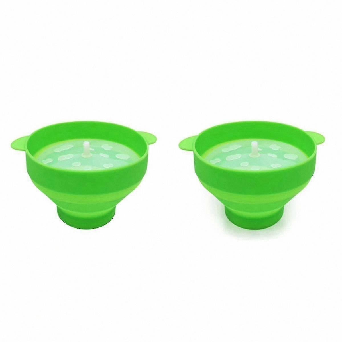 Silicone Popcorn Bowl with Lid for DIY Snacks and Fruit Serving