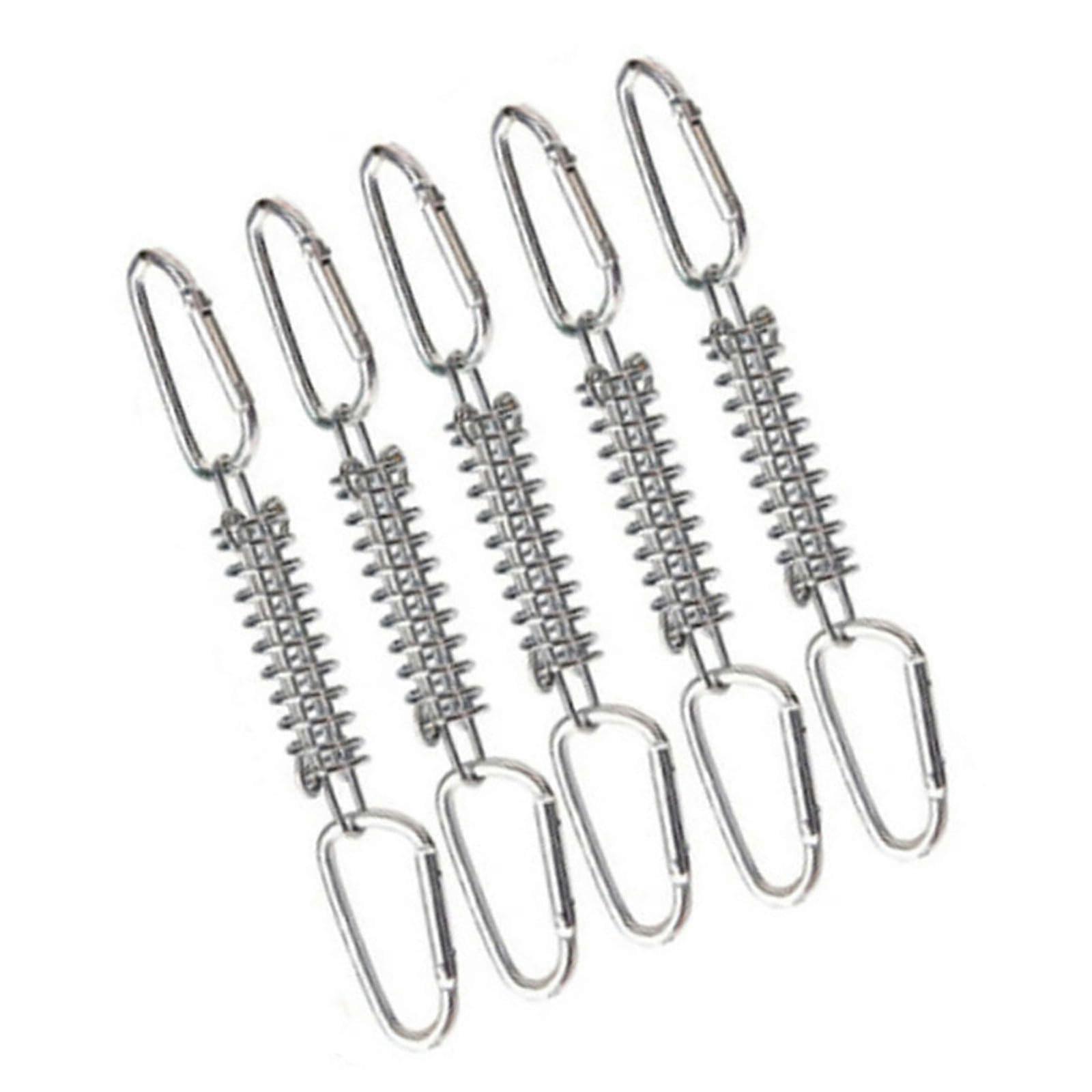 Multipurpose spring clip, secure tent peg, adjustable, for tarps and pets, 5 pieces