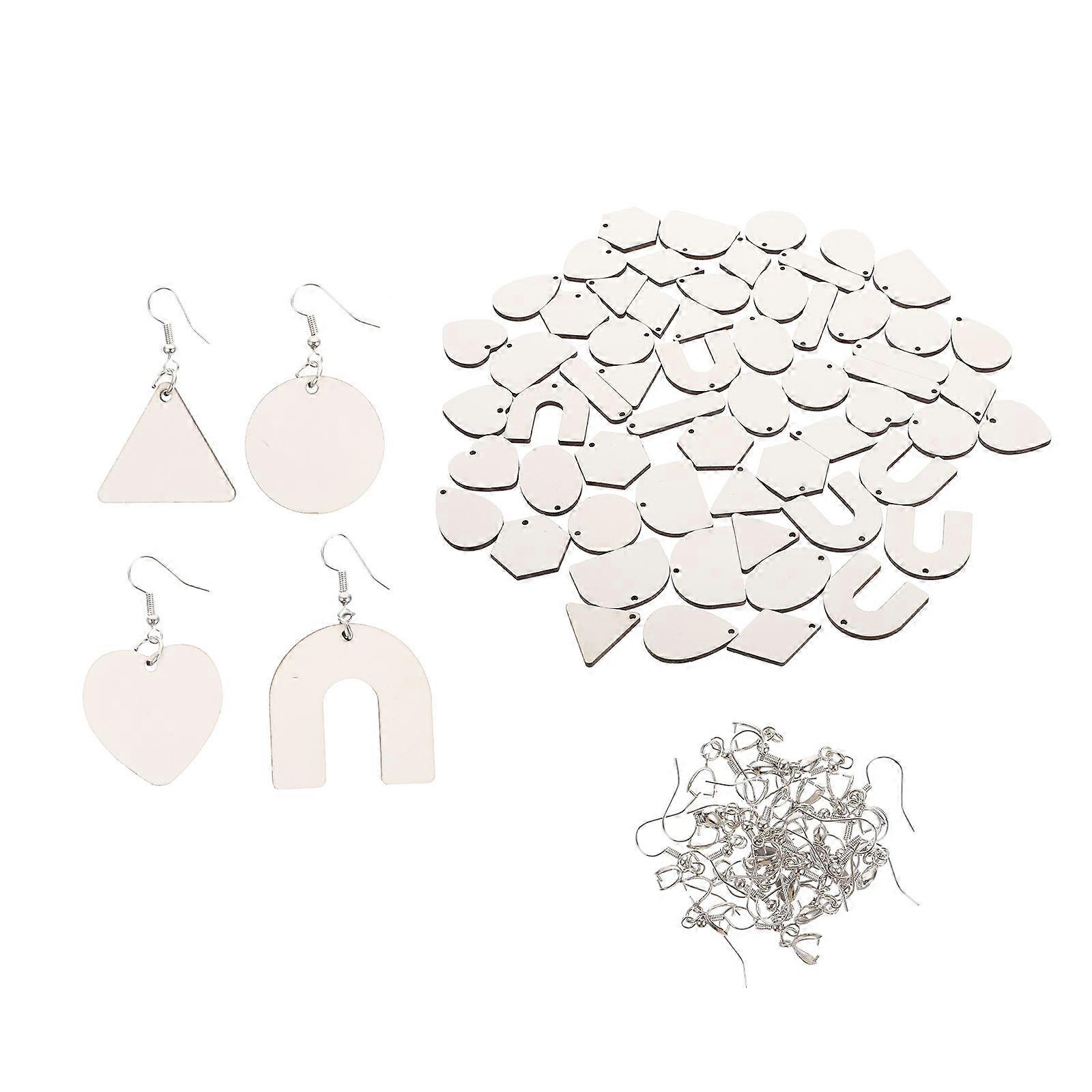 1 Set of Sublimation Earrings Handmade Earring Blanks Funny Earring DIY Material Kit