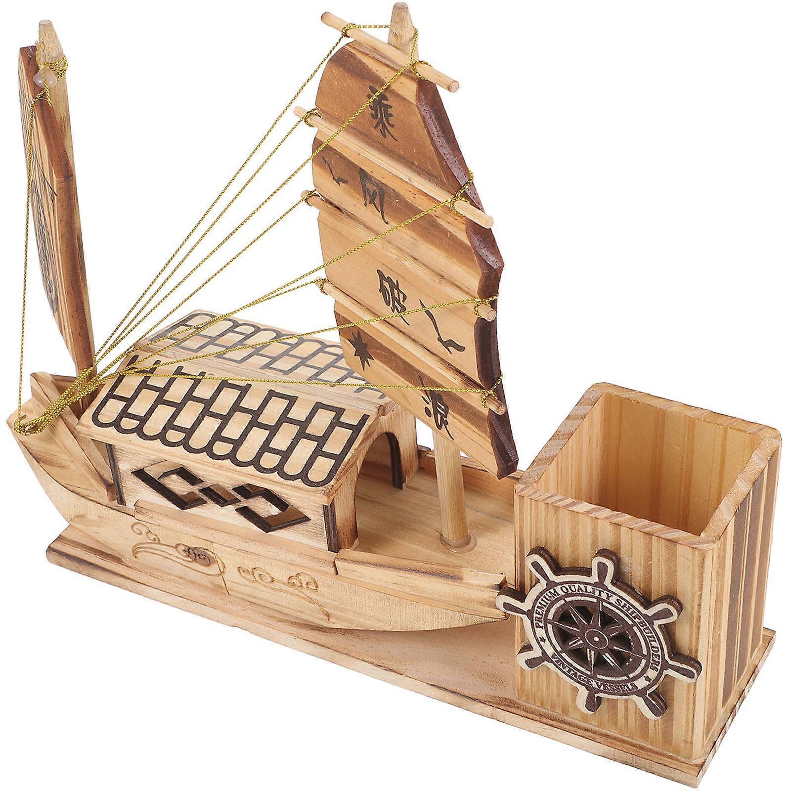 Wooden Pen Display Stand Enthusiasts Desktop Accessory 1Set