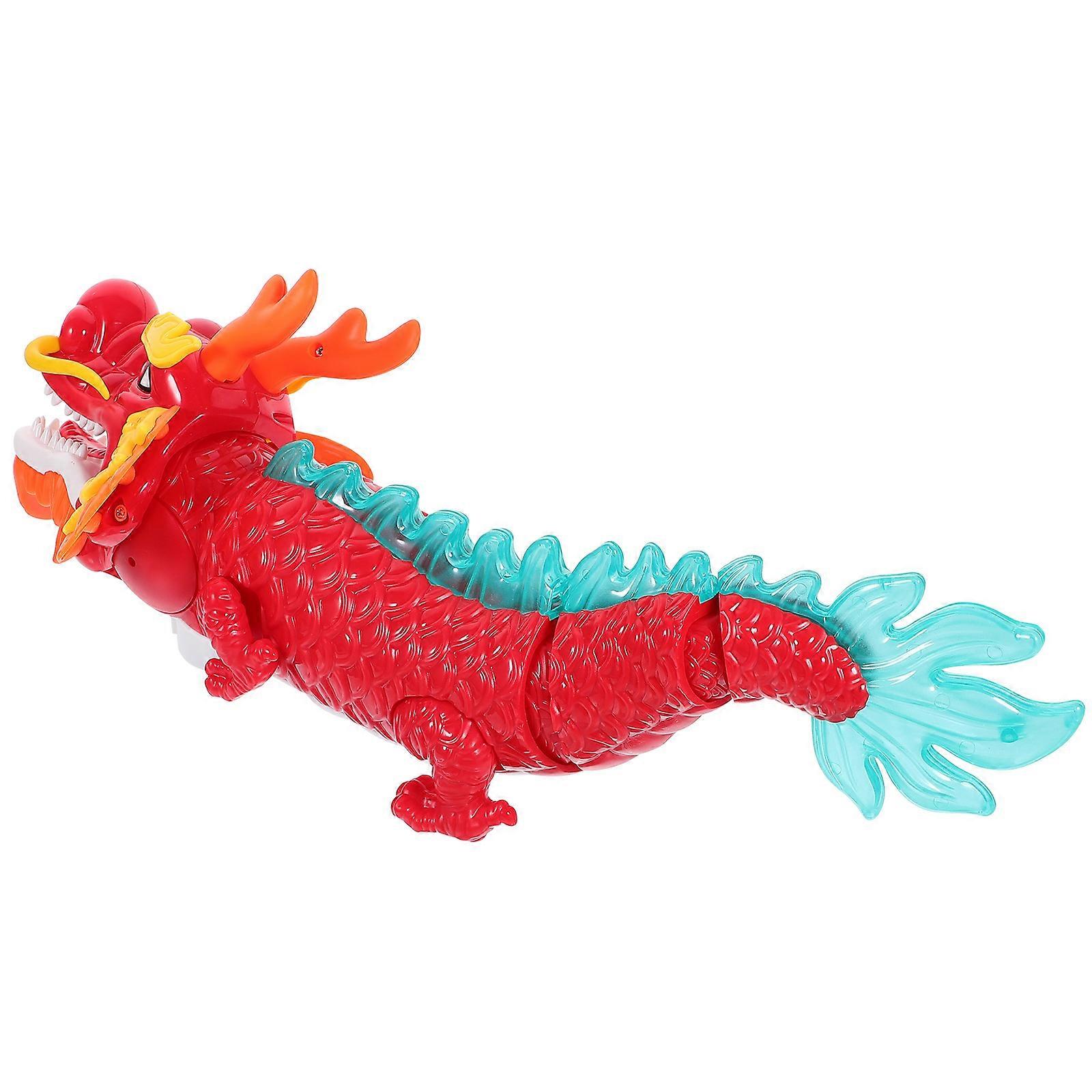 Chinese Style Dragon Toy with Light and Music Made of Good Plastic Material for Party Use 14.5 Inches
