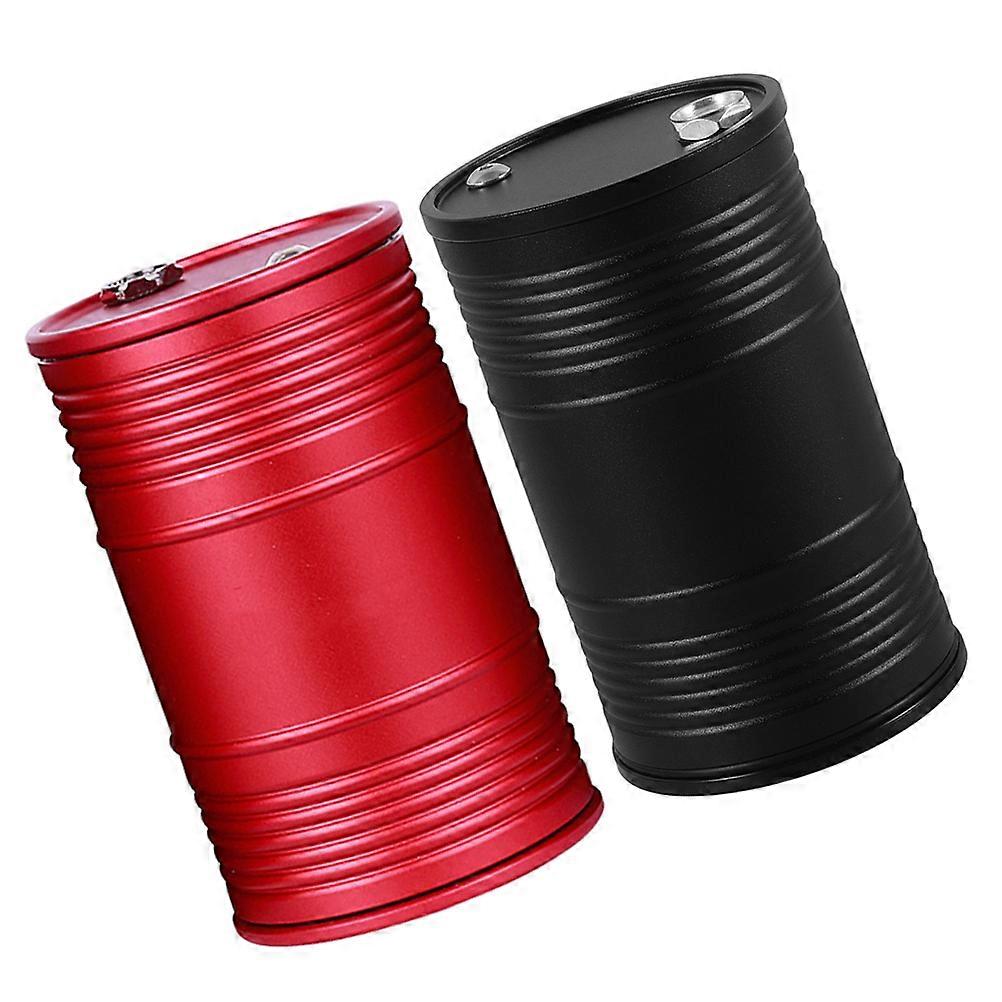 Stylish Smokeless Ashtray for Car Creative Design Easy Clean Aluminium Alloy Assorted Color 2PCS
