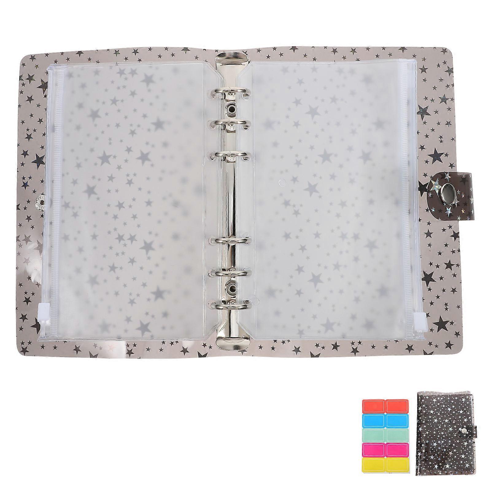 Personal Planner Binder For Cash And Important Document Organization Black 1Set