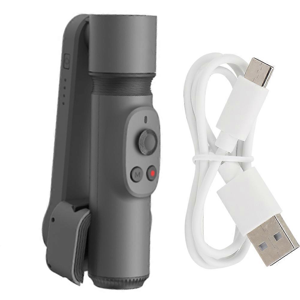 Plastic Gray Rotating Folding Storage Handheld Ballhead Stabilizer Vlog Anti Shake Mobile Phone Selfie Stick for Shooting Outside