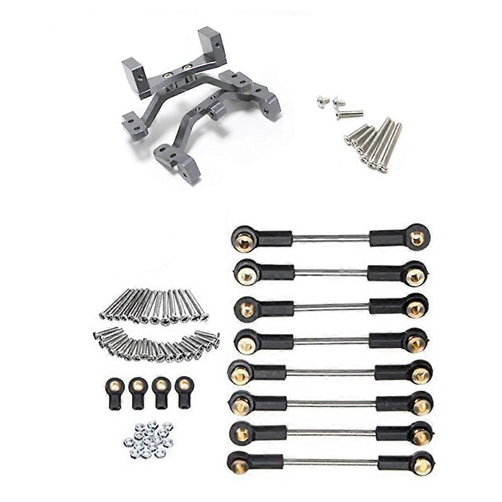 Metal Pull Rod Base Seat Mounts Servo Set with Upgrade Replacement Part Metal Suspension Toe Link Ti