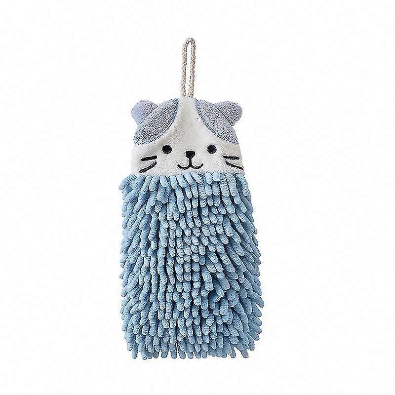 Soft Fluffy Microfiber Hanging Hand Towel - Super Absorbent, Quick Dry for Kitchen & Bathroom with Loop