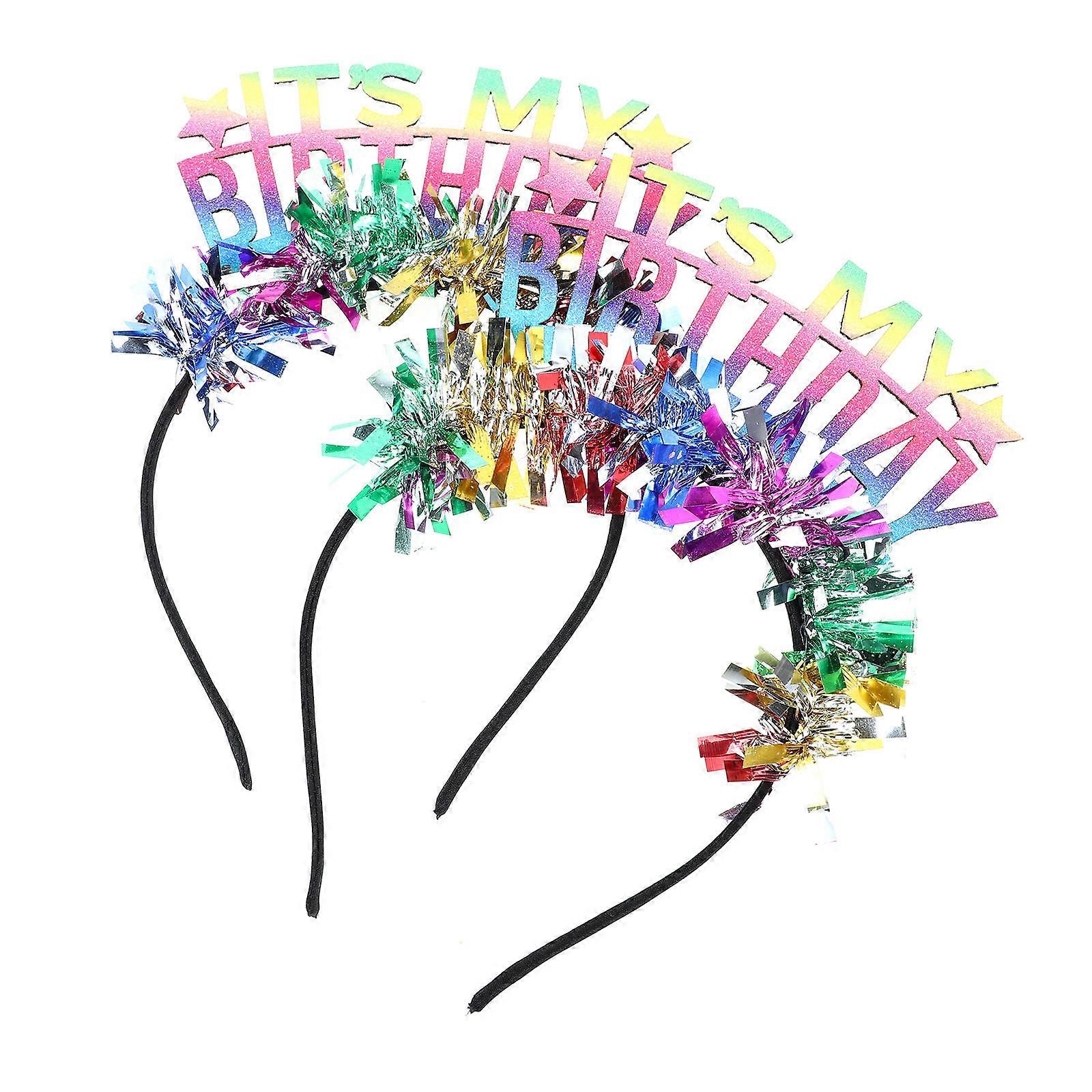 Durable Plastic Party Headband with Delicate Design for Birthday Celebrations and Photoshoots Assorted Color